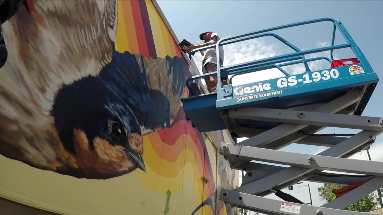 Artists beautify Central 70 as CDOT nears completion of interstate overhaul