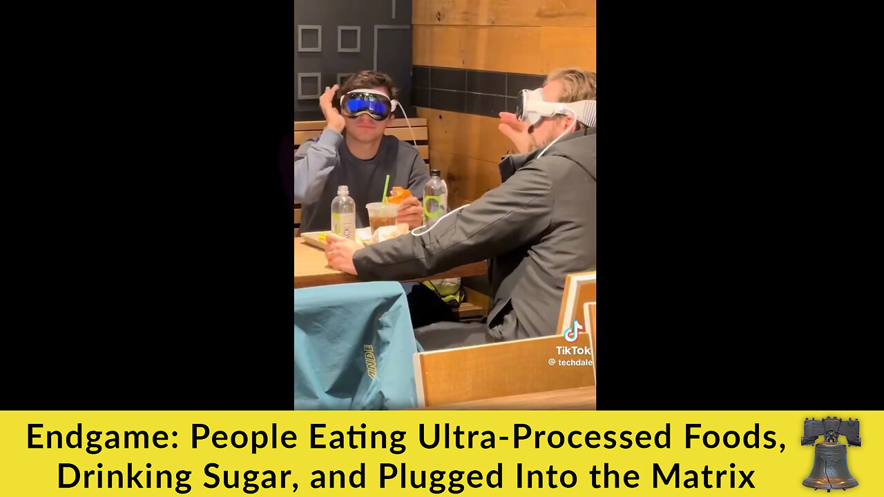 Endgame: People Eating Ultra-Processed Foods, Drinking Sugar, and Plugged Into the Matrix