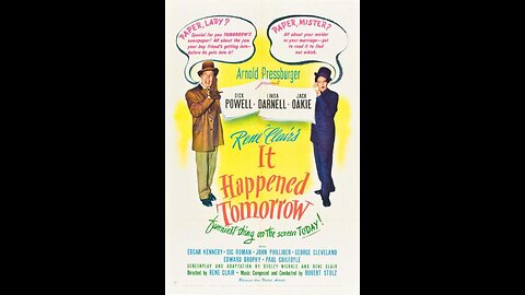 It Happened Tomorrow (1944) | Directed by René Clair