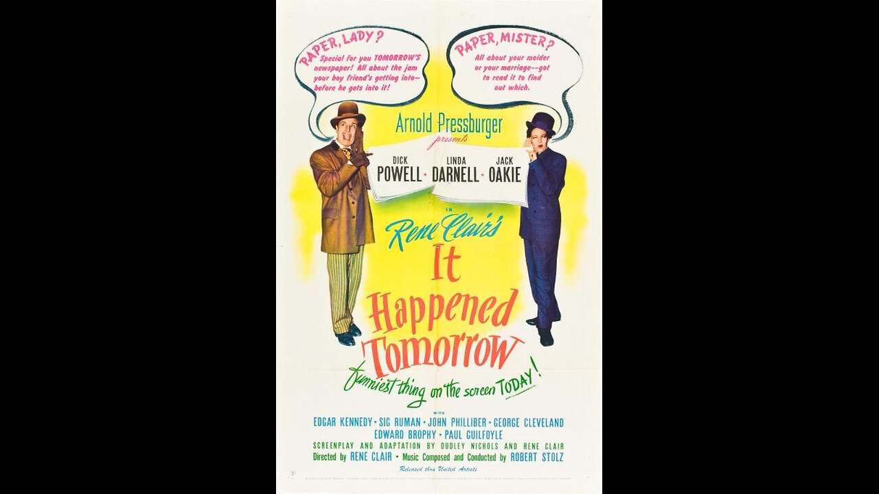 It Happened Tomorrow (1944) | Directed by René Clair