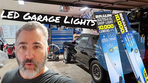 Installing LED Garage Lights - Harbor Freight 10,000 Lumen Braun Linkable Shop Lights