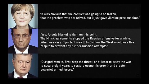 MINSK 2 WAS A SCAM Western leaders were not interested in reaching an agreement with Russia - Merkel Confirms Ukraine Peace Deal Was a Ploy