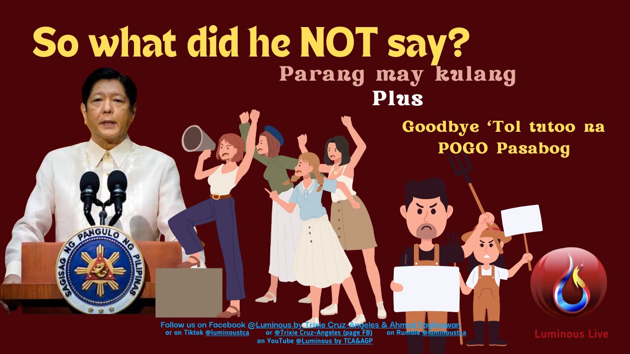 So what did he NOT say?