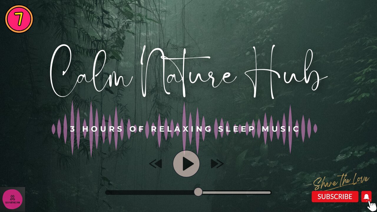 3 Hours of Rain and Thunder Healing Ambient Sounds for Deep Sleeping, Meditation, & Relaxation | #7