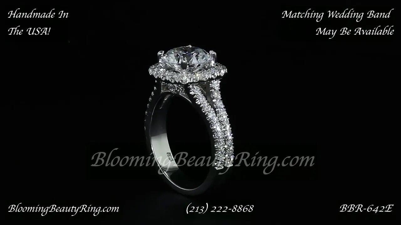 BBR 642 Engagement Ring By BloomingBeautyRing.com