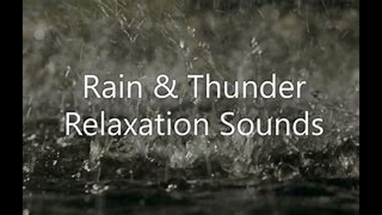relaxing thunder rain sounds can make you sleep