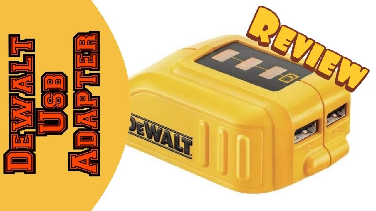 DEWALT USB BATTERY ADAPTER - Using Power You Already Have DCB090