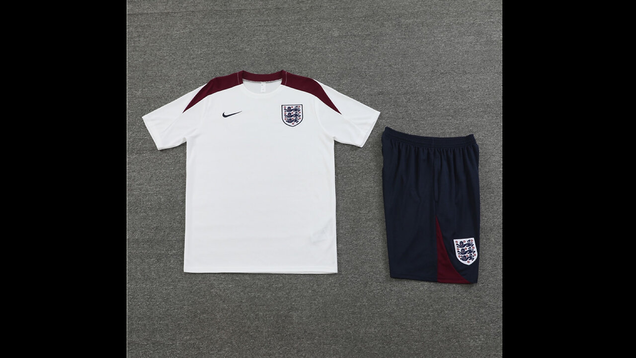 👉🏻⚽️ 2024/25 England Adult White Short Sleeve Training Kit