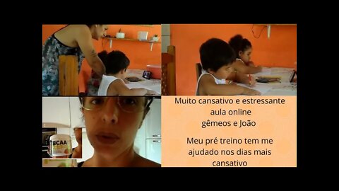 Aula online pré escola - aula online colegial- Rotina de aula estressante- Pré treino bcaa