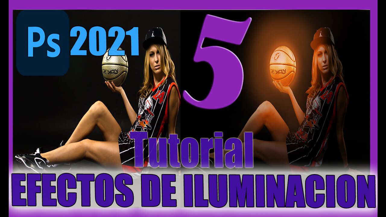 🆕 Cómo crear el Efecto Resplandor en Photoshop 2021 🔥 Efectos de Iluminación 🔥Tutorial 5