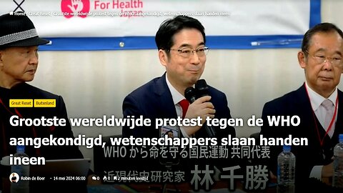 Grootste wereldwijde protest tegen de WHO aangekondigd, wetenschappers slaan handen ineen.