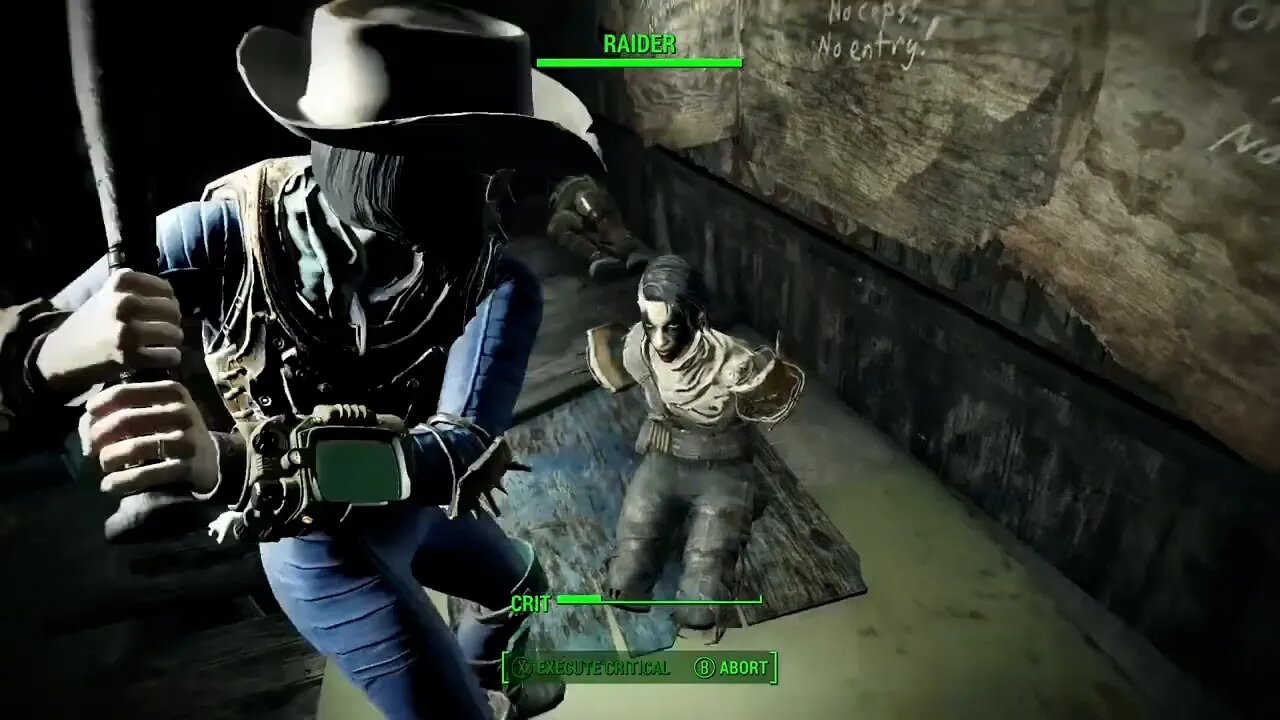 Teaching Raiders some manners - Fallout 4 Game Clip