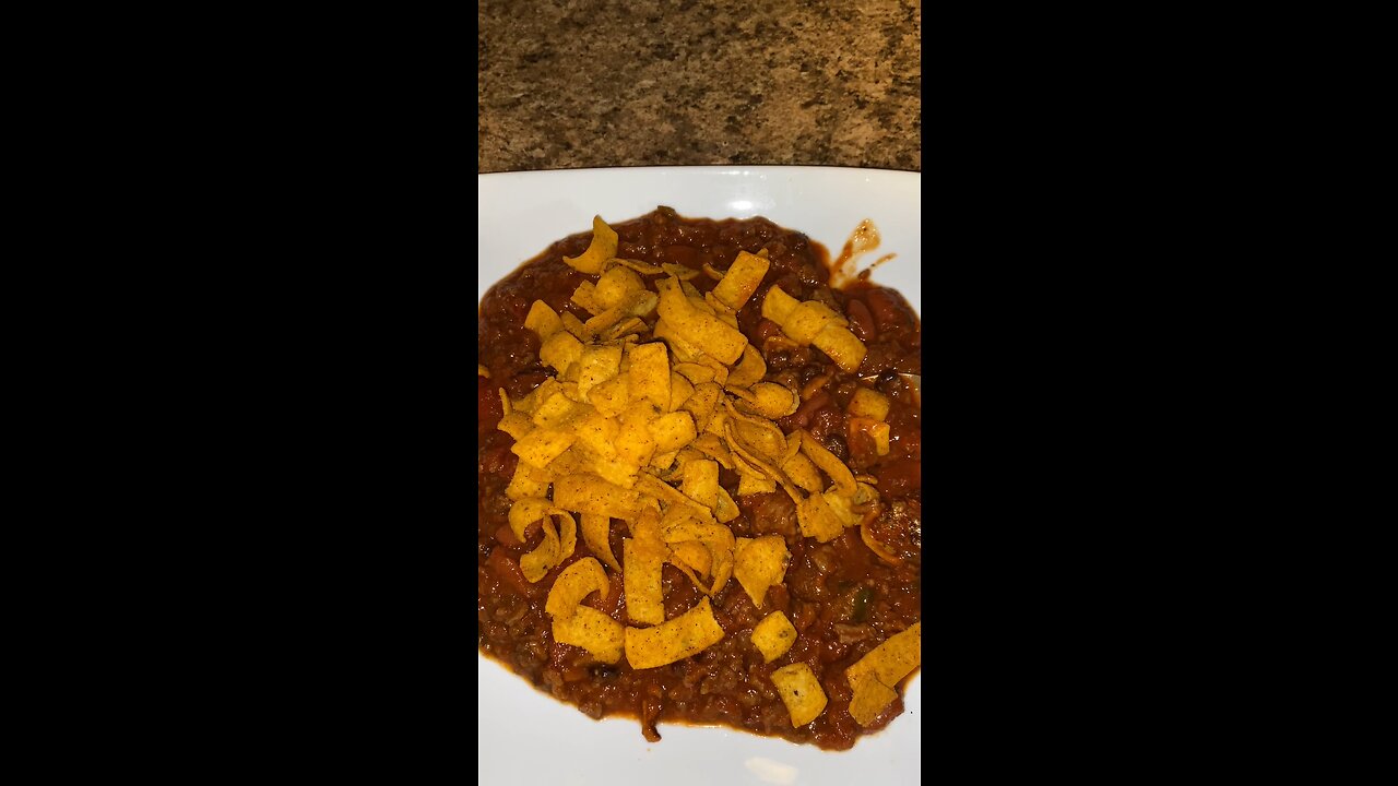 Home made chili! Frito pie