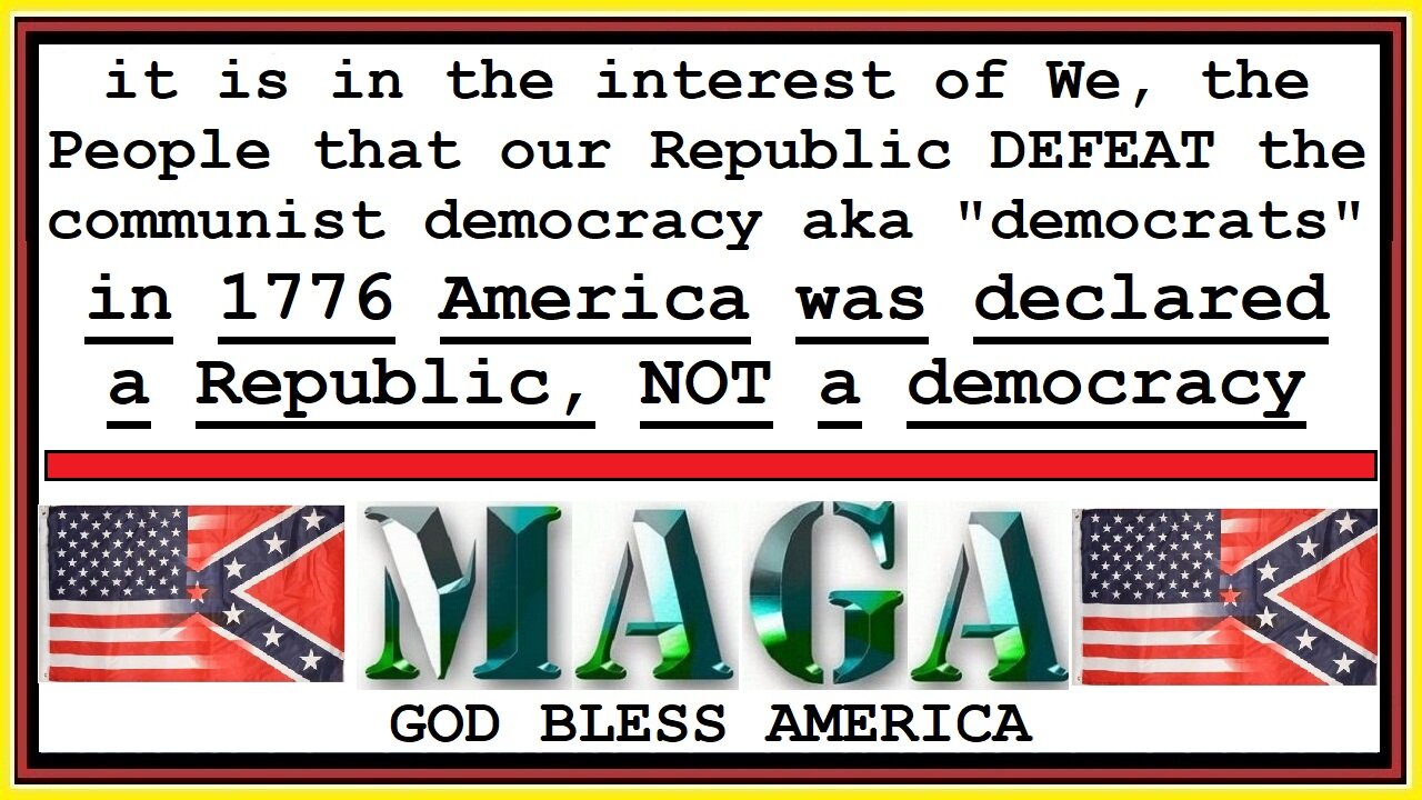 in 1776 America was declared a Republic, NOT a democrazy