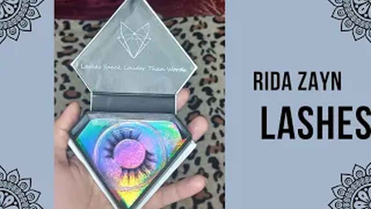 Rida zayn mink lashes | cutie patoti lashes | reuseable lashes | fiza farrukh