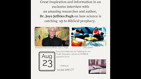 THE DAY IS HERE! - EXCLUSIVE INTERVIEW WITH DR. JOYE J. PUGH TOMORROW NIGHT. SHE IS GOING TO SHOCK SO MANY!