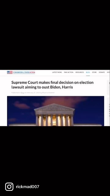 Supreme Court Rejects Election Fraud Case