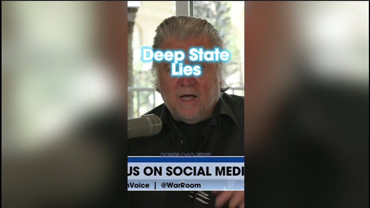 Steve Bannon: The Deep State is Lying To Speaker Johnson - 4/19/24