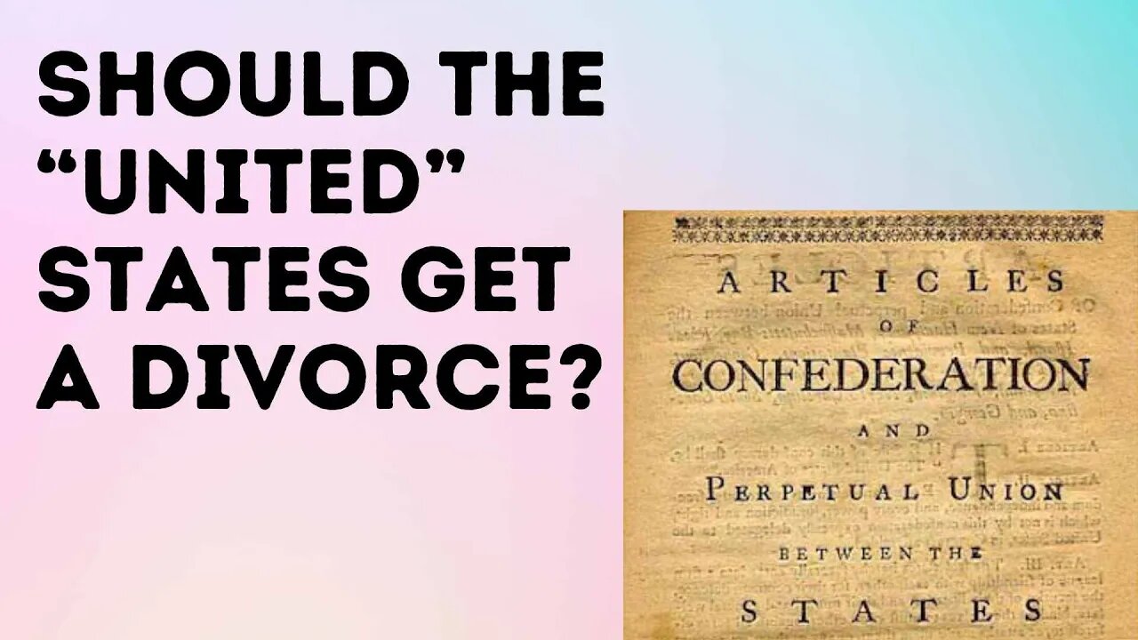 Should the “united” states get a divorce?