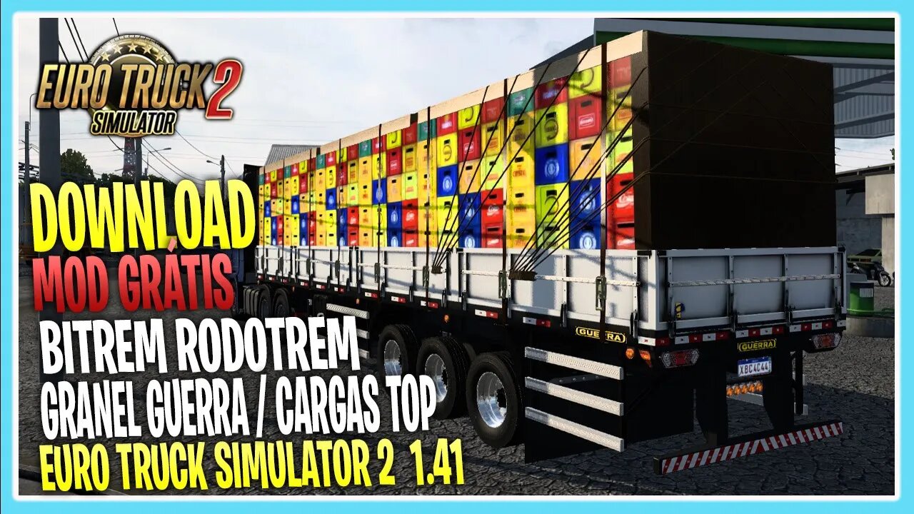 PACK BITREM RODOTREM GRANEL EURO TRUCK SIMULATOR 2 VERSÃO 1.41