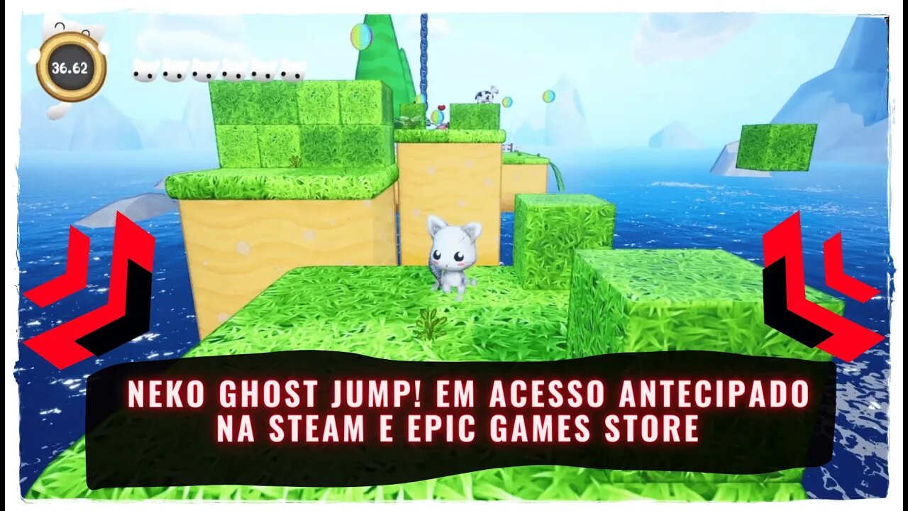 Neko Ghost, Jump! na Steam e Epic Games Store via Acesso Antecipado