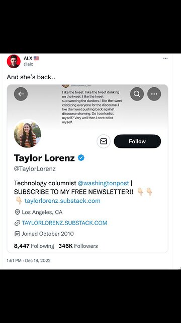 Taylor Lorenz: “Elon’s probably watching this Live on a burner”… 😂😂😂💀💀💀