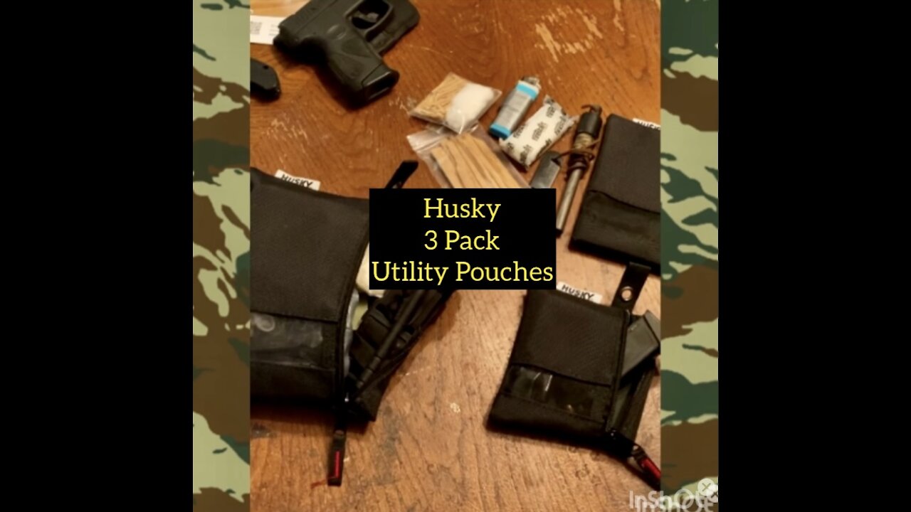 Husky 3 Utility Pouch Set for EDC or Backpack