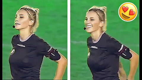 Football Female Referee Got SWAG