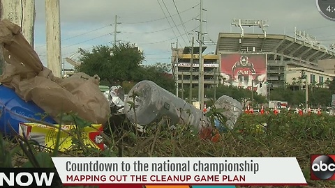 Mapping out the cleanup plan for the College National Championship Game