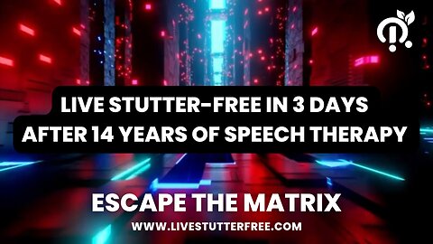 LIVE STUTTER FREE IN 3 DAYS AFTER 14 YEARS OF SPEECH THERAPY
