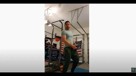 Craig works out live* abs. ball swing things, hangin' leg raises, 50 burpees