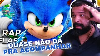 REAGINDO AO Rap do Sonic - A CRIATURA MAIS RÁPIDA (SpeedRap) // Flash Beats (Prod. Sidney scaccio)