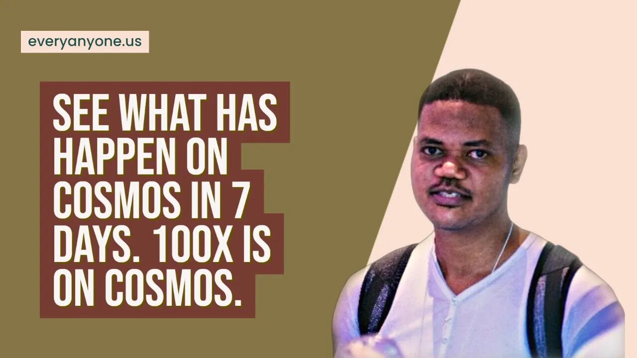 See What Has Happen On Cosmos In 7 Days. Your Next 100x Crypto Project Is On Cosmos.