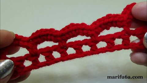 crochet simple lace edging free pattern tutorial by marifu6a