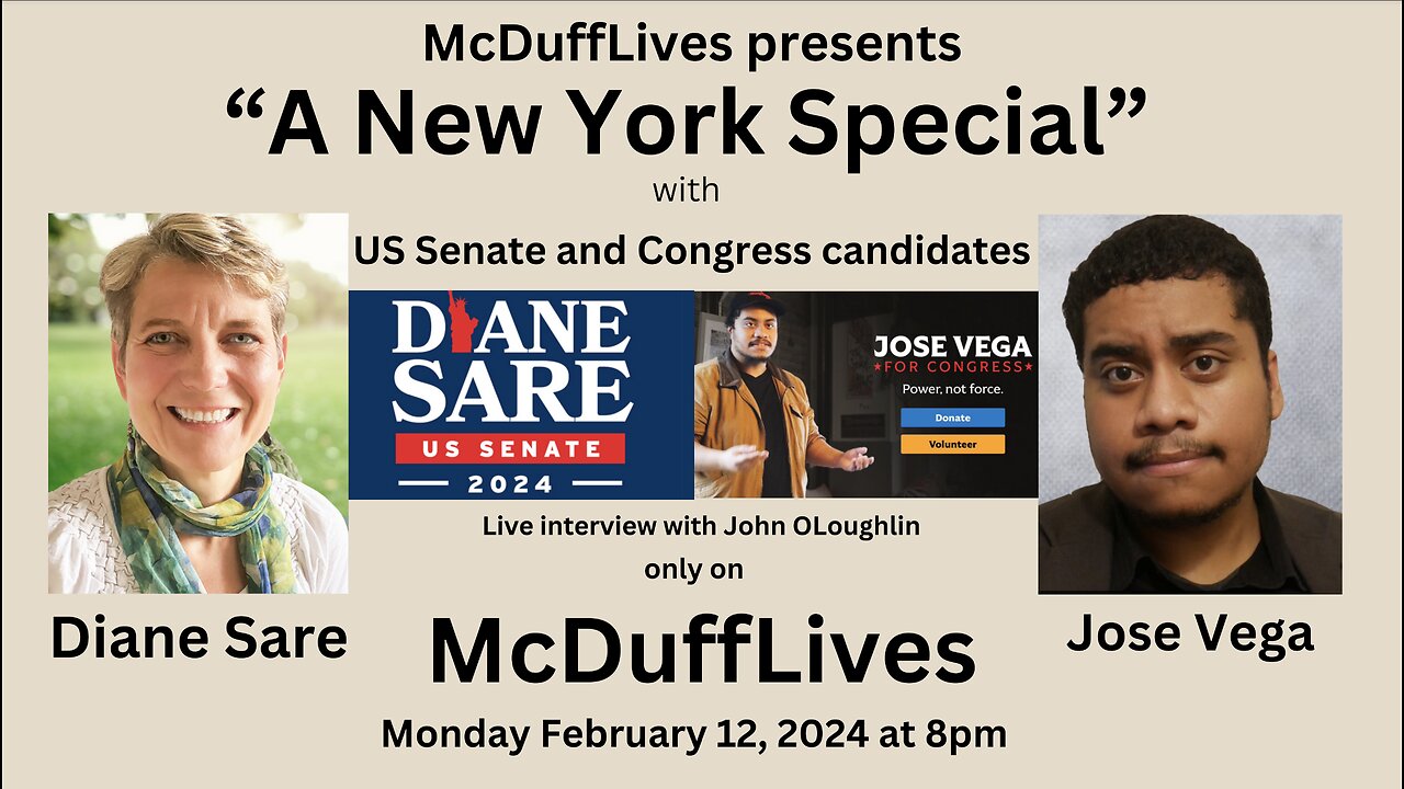 "New York Special," with Diane Sare and Jose Vega, February 12, 2024