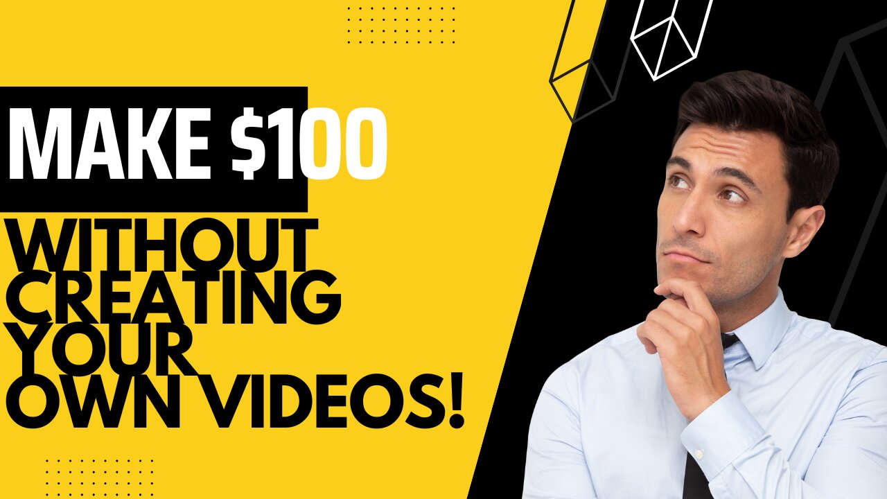 "How to Make $100 a Day in 2023 Without creating Your Own Videos - Beginner's Guide"