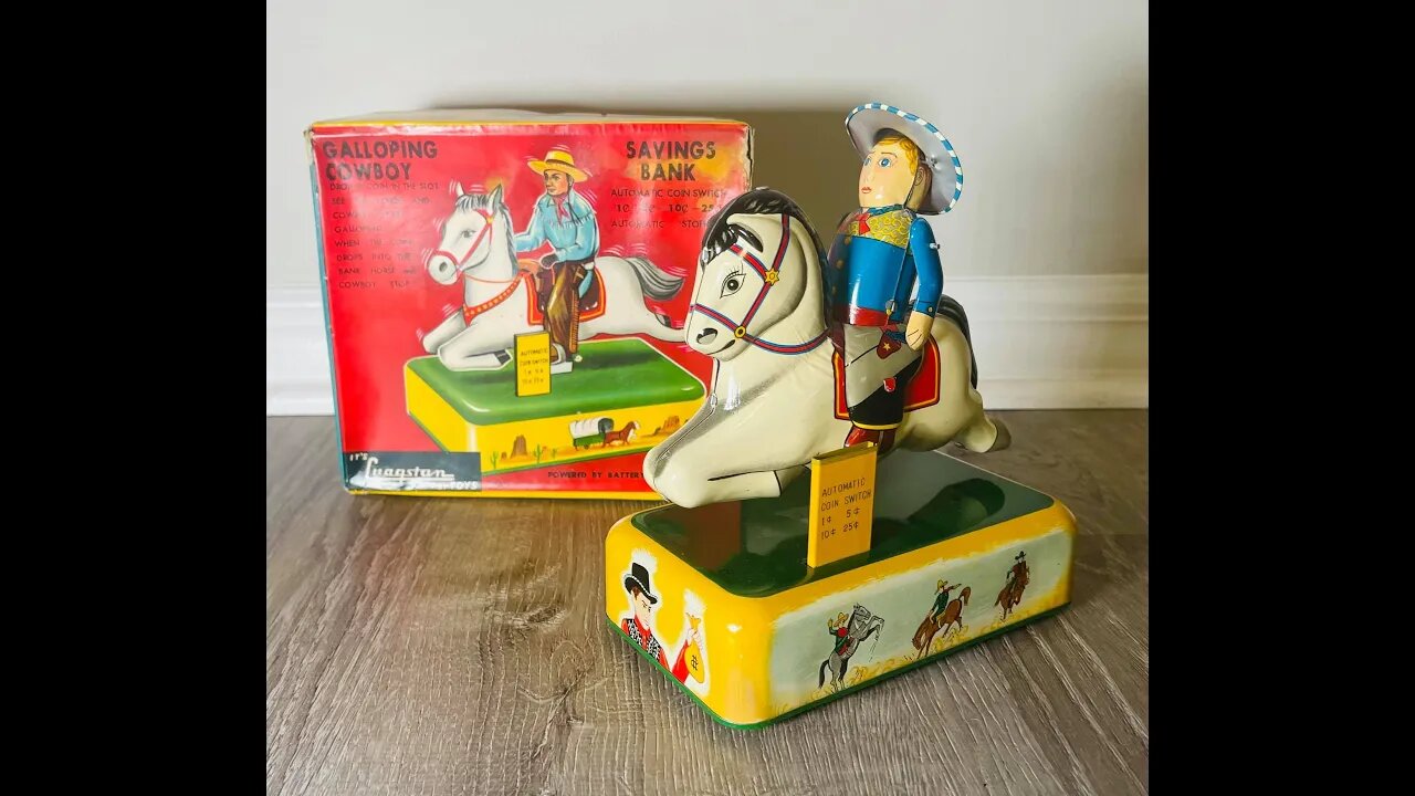 Galloping Cowboy Savings Bank was the ONLY toy that mimicked a real kiddie ride!