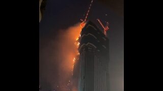 Massive Fire At A Skyscraper In Hong Kong