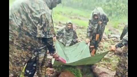 Army collect save the Rainywater for Drinking