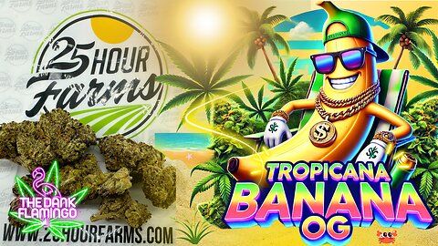 Trying Tropicana Banana OG THCa from 25 Hour Farms! The Dank Flamingo Cannabis Review!!