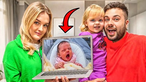 Our daughters REACTION to her BIRTH video *emotional*