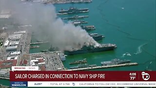 Sailor charged in connection with Navy ship fire