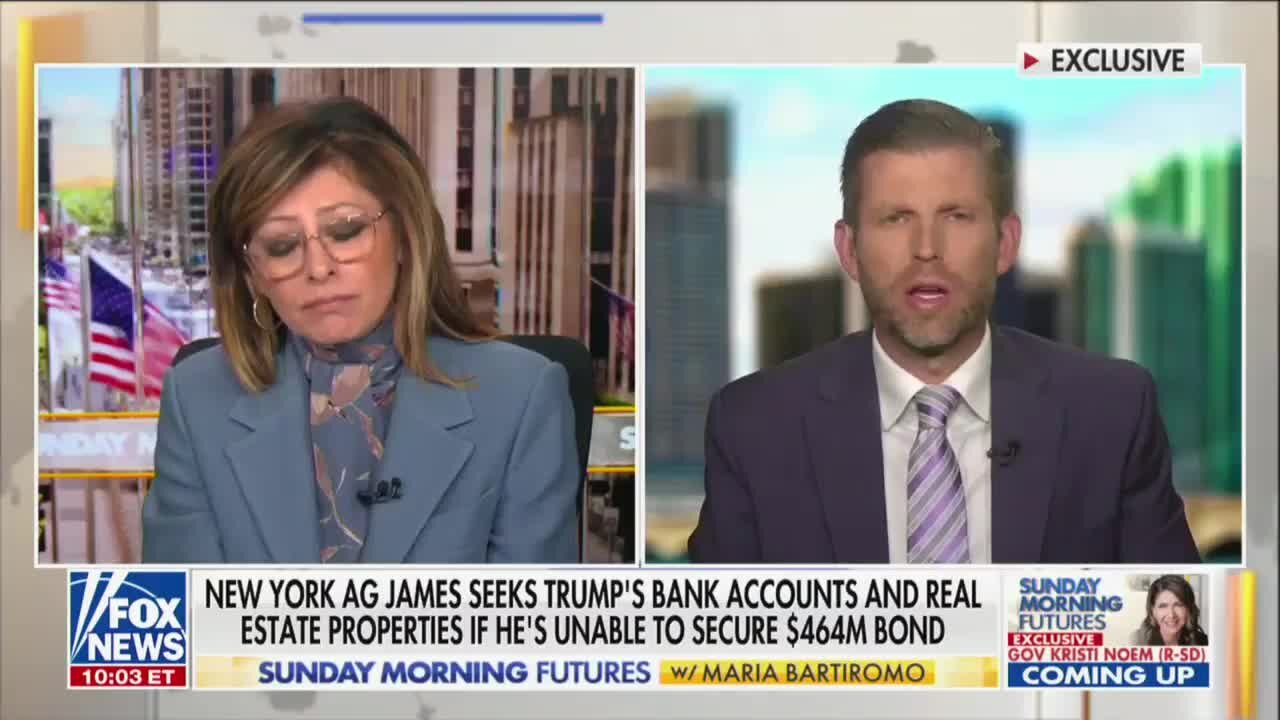 Eric Trump, in Brutal Self-Own, Says Insurance Companies ‘Were Laughing’ as He Tried to Secure $464M Bond for Donald Trump