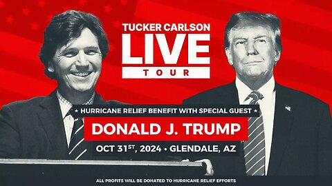 Tucker Carlson & PDJT | Halloween Grand Finale Hurricane Relief 🎃 Oct 31st