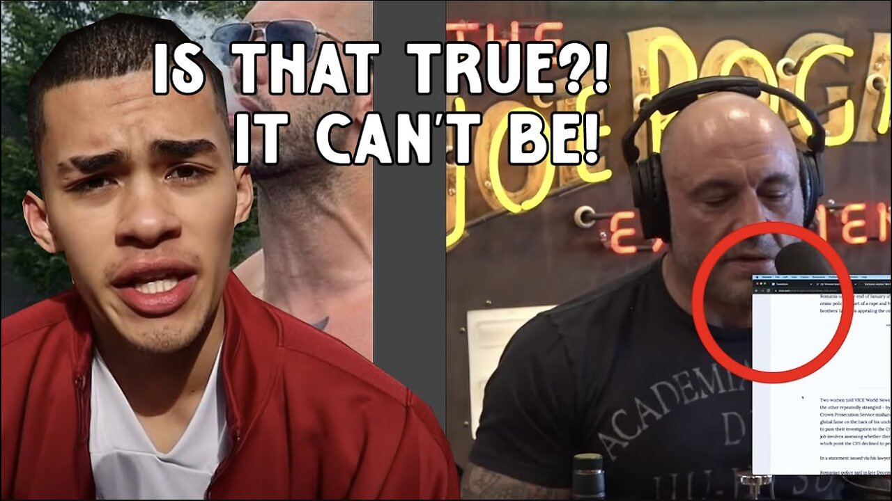 SNEAKO Reacts to Joe Rogan Thoughts On Andrew Tate