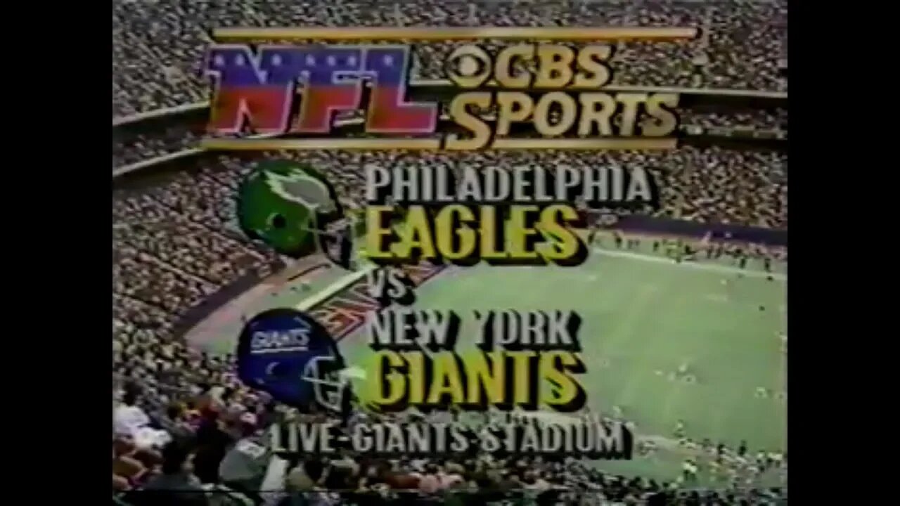 1986-10-12 Philadelphia Eagles vs New York Giants