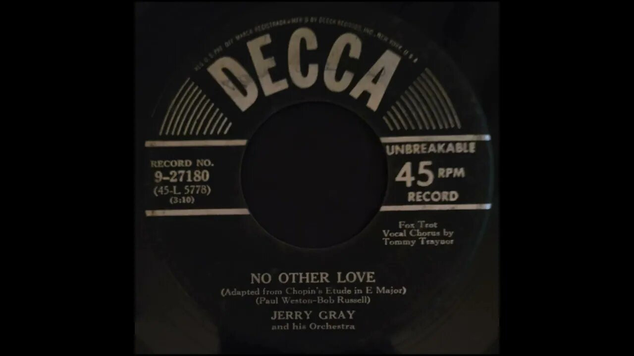 Jerry Gray and His Orchestra – No Other Love