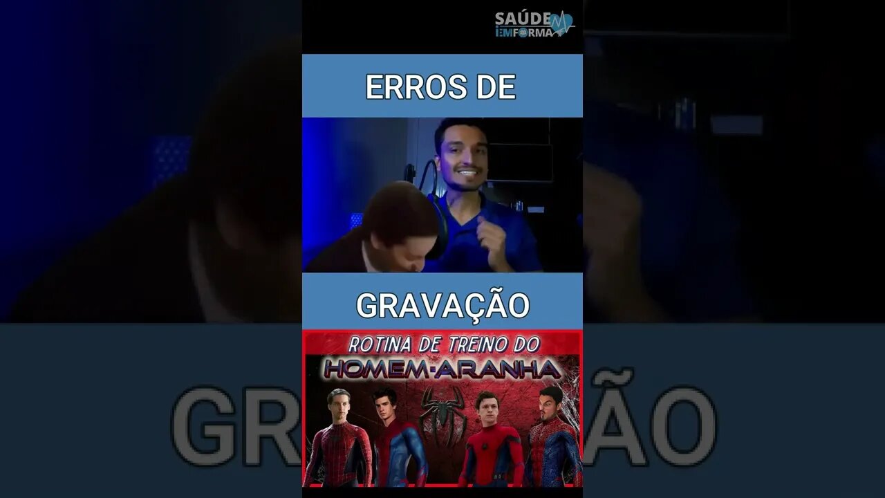 ERROS de GRAVAÇÃO vídeo do HOMEM ARANHA 🕷️Como seria o TREINO do Homem-Aranha na Vida Real? #Shorts