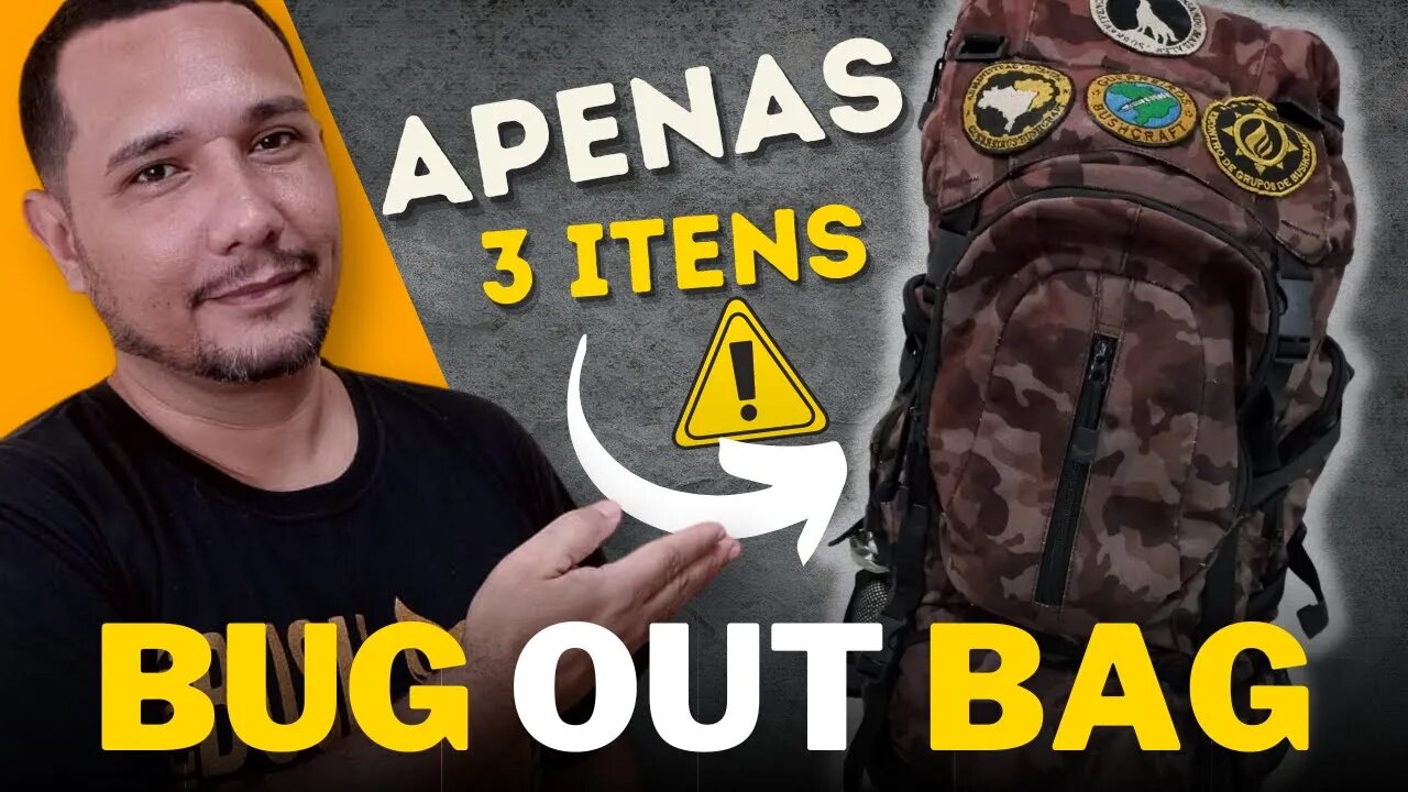 3 ITENS INDISPENSÁVEIS NA MINHA BOB (BUG OUT BAG) - RESPONDENDO A TAG