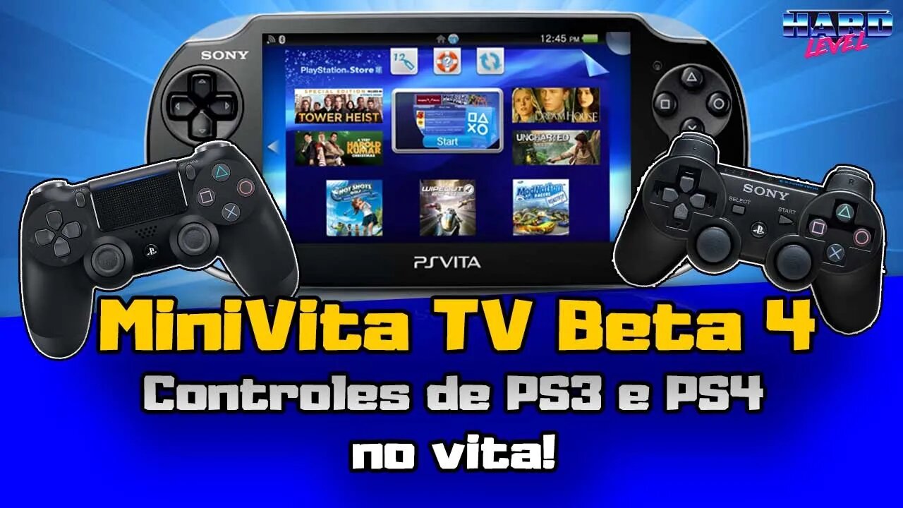 PS Vita - Use controles de PS3 e PS4 para jogar clássicos no portátil! MiniVitaTV Beta 4!